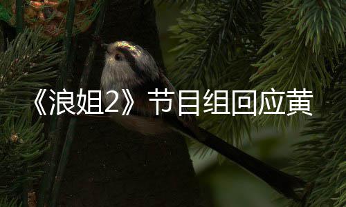 不舍姐2节浪来目组明退迎回回应黄晓 欢出